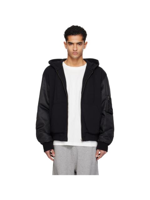 MM6 Maison Margiela Black Hooded Jacket