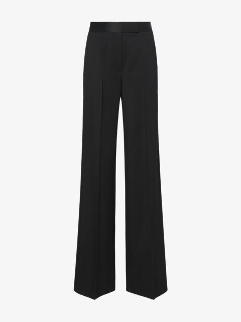 Proenza Schouler Wool Twill Satin Trim Pants