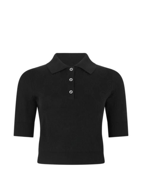 PHILIPP PLEIN jacquard-monogram polo shirt