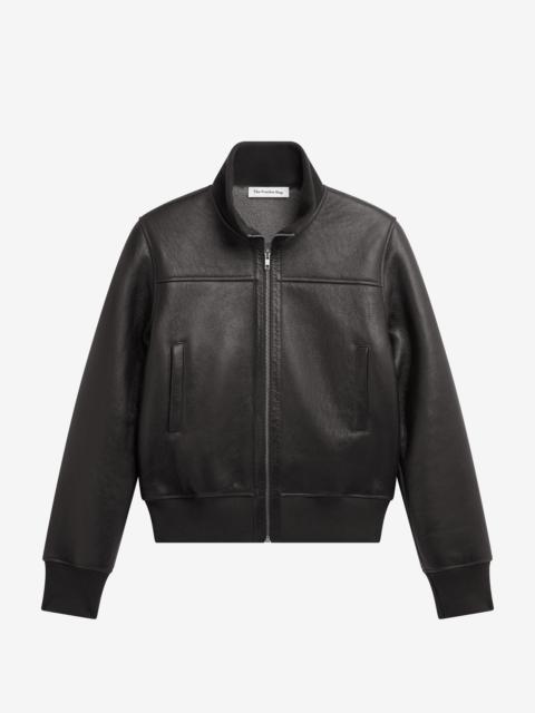 The Frankie Shop Tobias Leather Jacket - Black