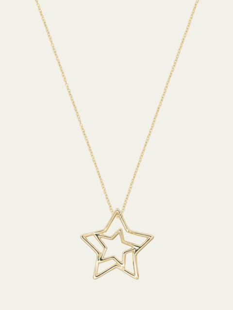 ALIITA 9K Yellow Gold Star Necklace