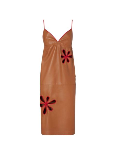 FENDI flower appliqué dress