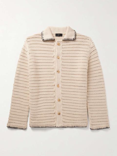 Alanui Rete Crocheted Cotton-Blend Shirt