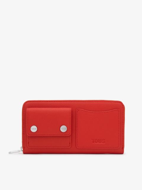 TOUS Medium red Wallet TOUS Audree Pockets