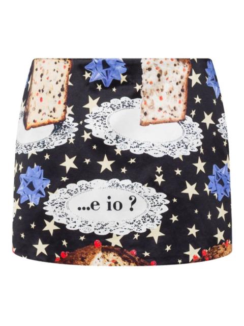 Moschino printed mini skirt