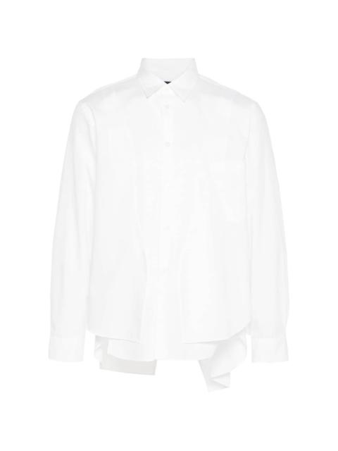 layered poplin shirt