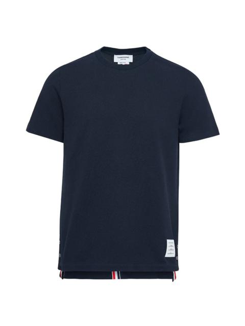 【THOM BROWNE】 Pique Center Back Stripe Relaxed Fit T-Shirt Thom Browne - Center Back Stripe Piqué T-shirt | HBX