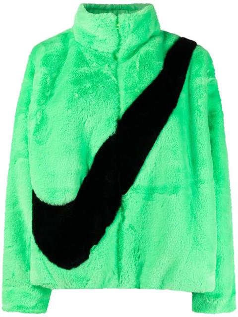 Nike faux-fur jacket