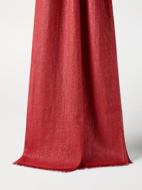 Brunello Cucinelli Cashmere and silk sparkling scarf