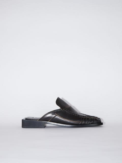 Acne Studios Square toe mules - Black