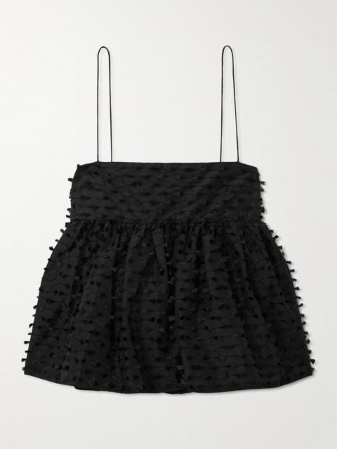 CECILIE BAHNSEN Babette Fil Coupé Shell Peplum Top