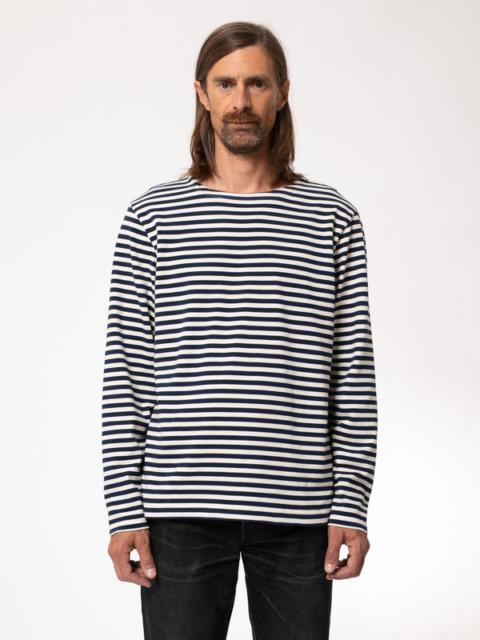 Nudie Jeans Charles Breton Stripe Blue/Offwhite