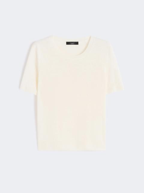 WEEKEND Max Mara Linen yarn basic jumper - ECRU