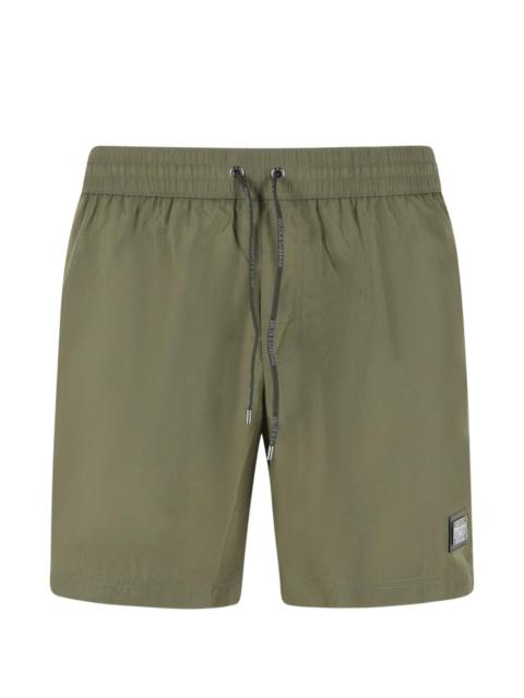 Dolce & Gabbana drawstring logo-patch shorts swim