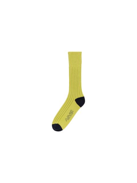 AIMÉ LEON DORE Heavyweight Crew Socks "Green" NB23AS001 GREEN