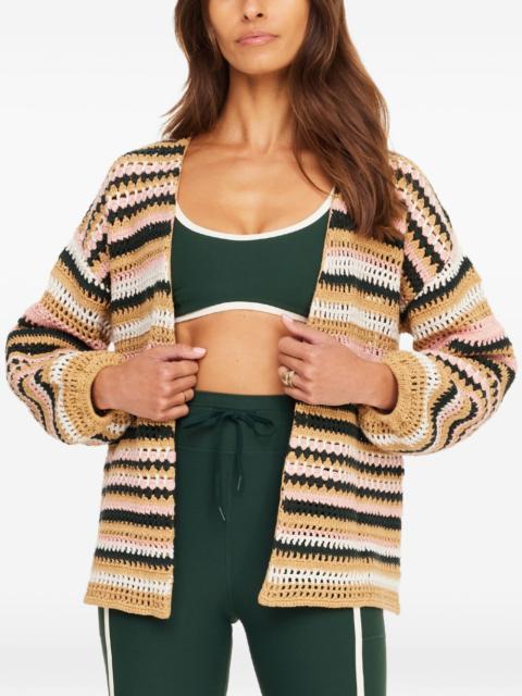 THE UPSIDE Bohemia Mari striped crochet cardigan