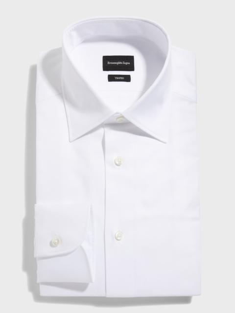 ZEGNA Men's Trofeo® Solid Regular-Fit Dress Shirt