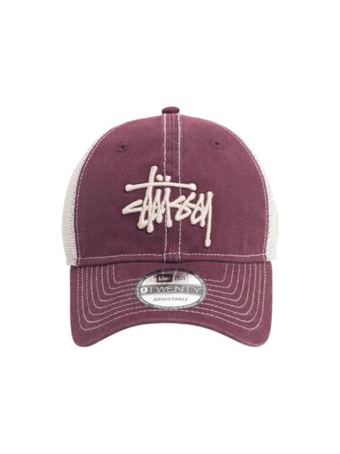 Stüssy Stussy New Era 9Twenty Washed Basic Trucker Cap Maroon