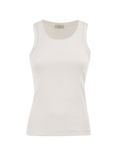 PESERICO ribbed-trim top