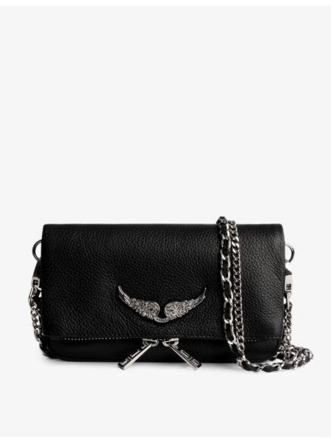 Zadig & Voltaire Rock nano wing-embellished leather shoulder bag