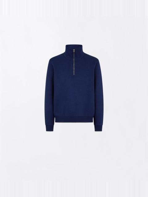 TOM FORD DOUBLE FACE WOOL HALF ZIP