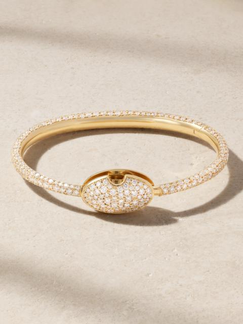 MARLA AARON Allstone Oval Musgrave 18-karat Gold Diamond Bracelet