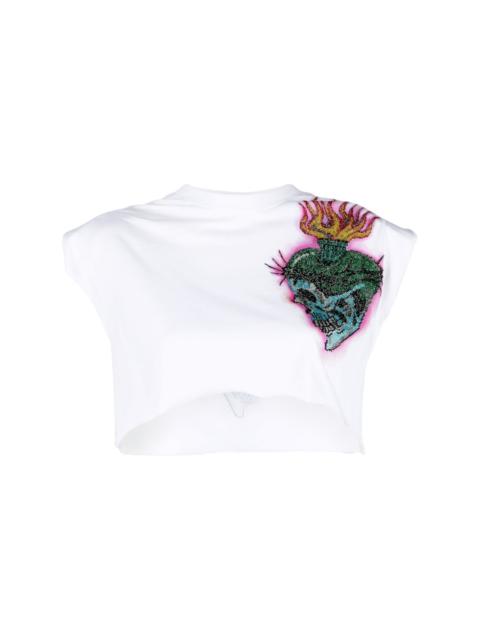 Love Tattoo cropped T-shirt