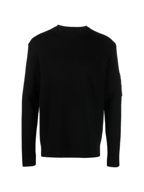 Givenchy pocket-appliquÃ© wool jumper