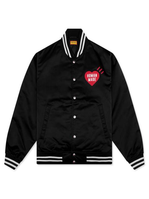 Human Made NYLON STADIUM JACKET - BLACK