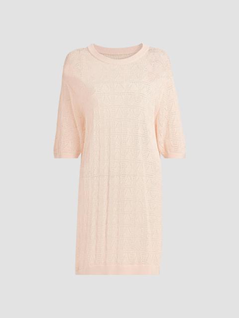 Loulou de Saison Women's Armas Knit T-Shirt Dress - Light Pink