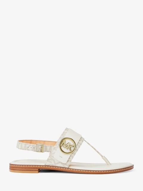 MICHAEL KORS Carmen Signature Logo Thong Sandal