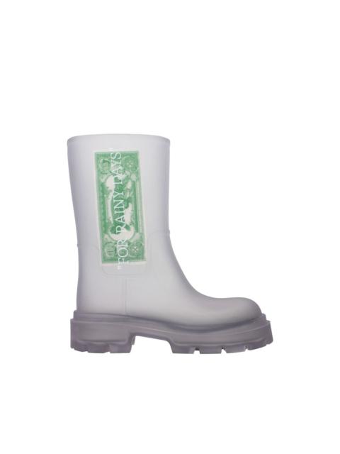 Off-White Reboot Dollar graphic-print ankle boots