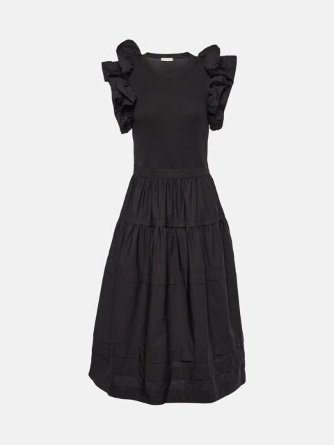 ULLA JOHNSON Francine ruffled midi dress