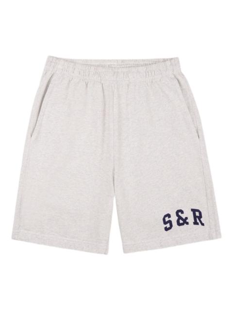 Sporty & Rich patch pocket drawstring shorts