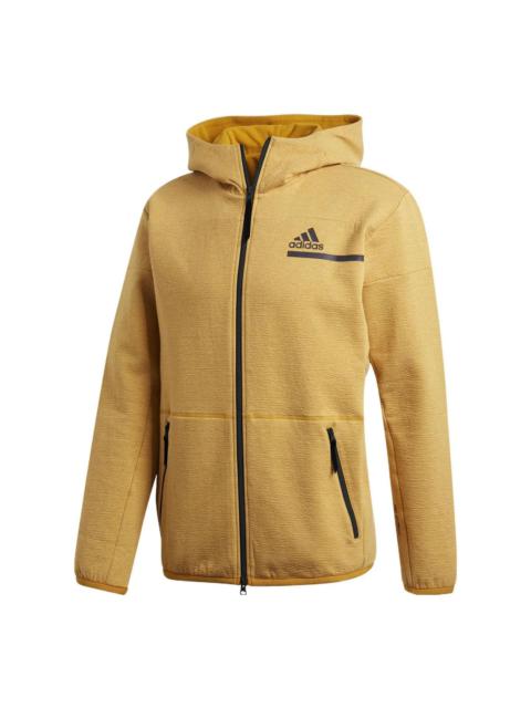 adidas Zne Fz M Winter Solid Color Fleece Lined Stay Warm Hooded Jacket GU2078