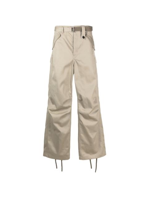straight-leg cargo trousers