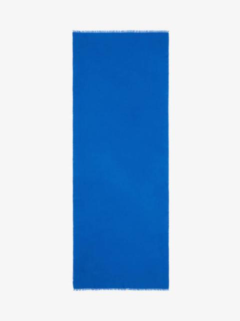 Alexander McQueen Mcqueen Graffiti Stole in Royal/blue