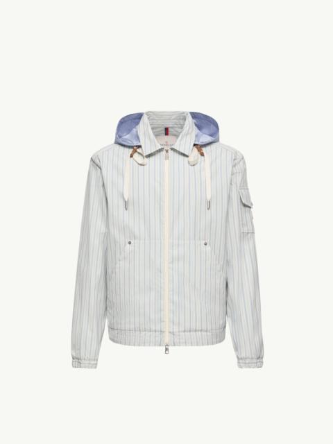Moncler Havas Striped Poplin Shirt Jacket