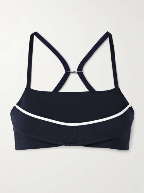 + Jacquemus NRG appliquéd stretch-jersey sports bra