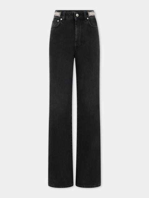 SIGNATURE BLACK JEANS WITH 1969 DISCS