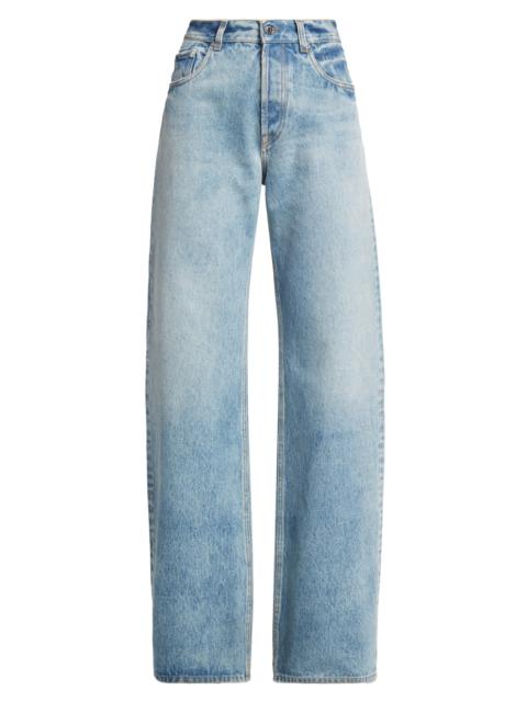 armarium Women's Luke High-Rise Wide-Leg Jeans - Blue Denim
