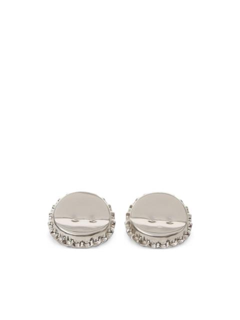 MM6 Maison Margiela bottle-cap-effect earrings