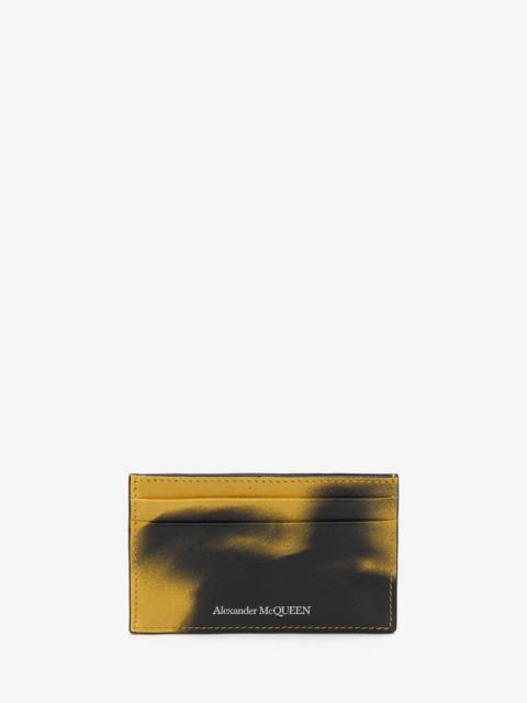 Alexander McQueen Men's Silhouette Card Holder in Pop Yellow/black