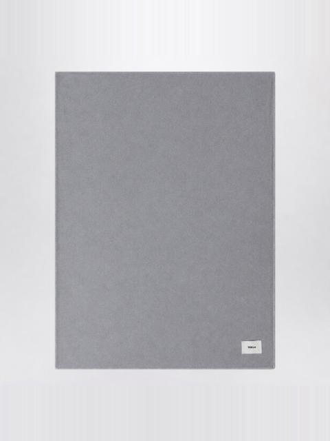 TEKLA Grey lambswool blanket