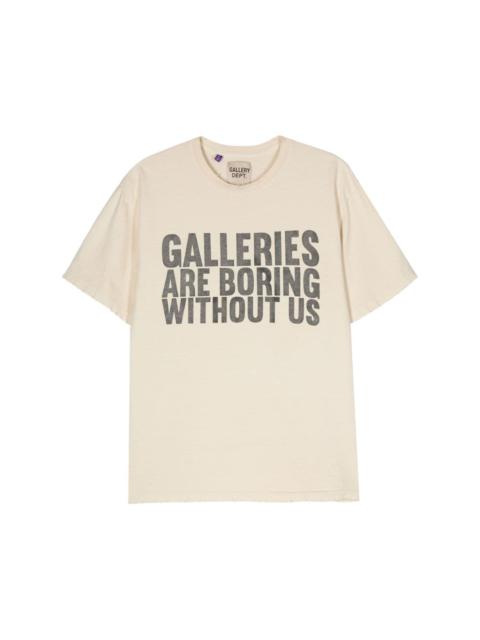 GALLERY DEPT. slogan-print cotton T-shirt
