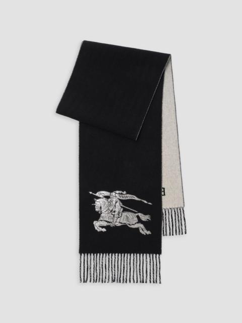 Burberry Women's Jacquard EKD Cashmere Scarf - Black