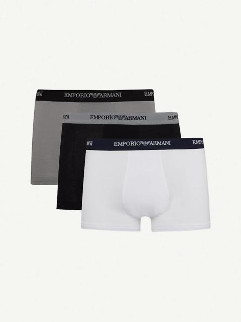 Pack of three logo slim-fit cotton briefs