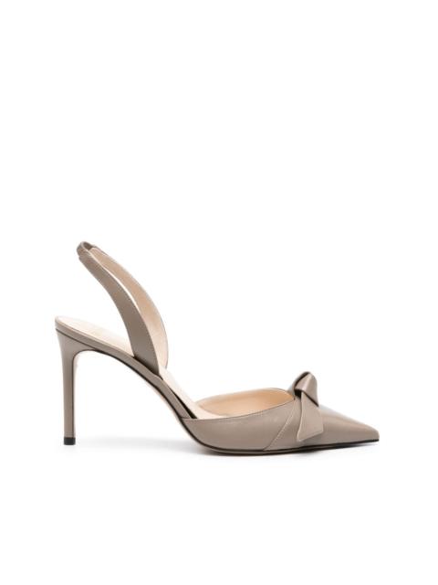 Clarita 90mm leather slingback pumps