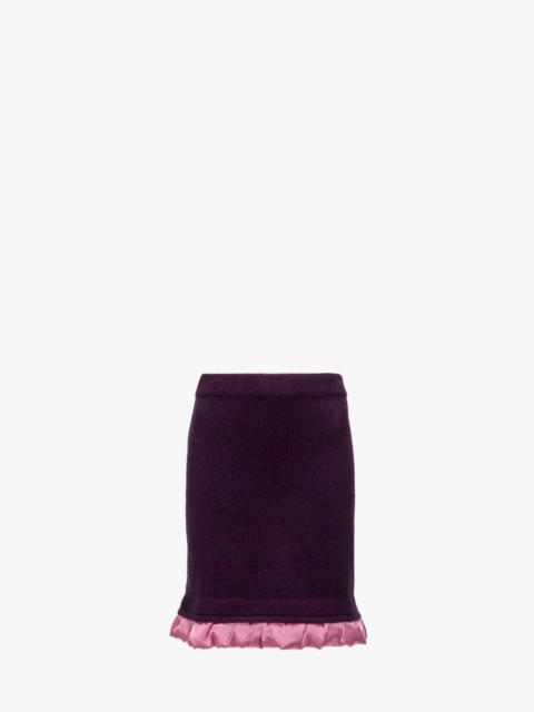 JW Anderson MINI SKIRT WITH SATIN DETAILS