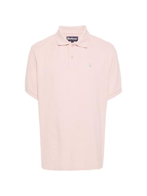 Barbour logo-embroidered polo shirt